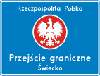 Znaki uzupełniające - Przejście graniczne, numer F-1
