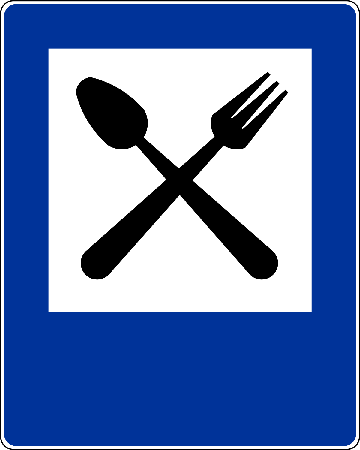 Znaki informacyjne - Restauracja D-28