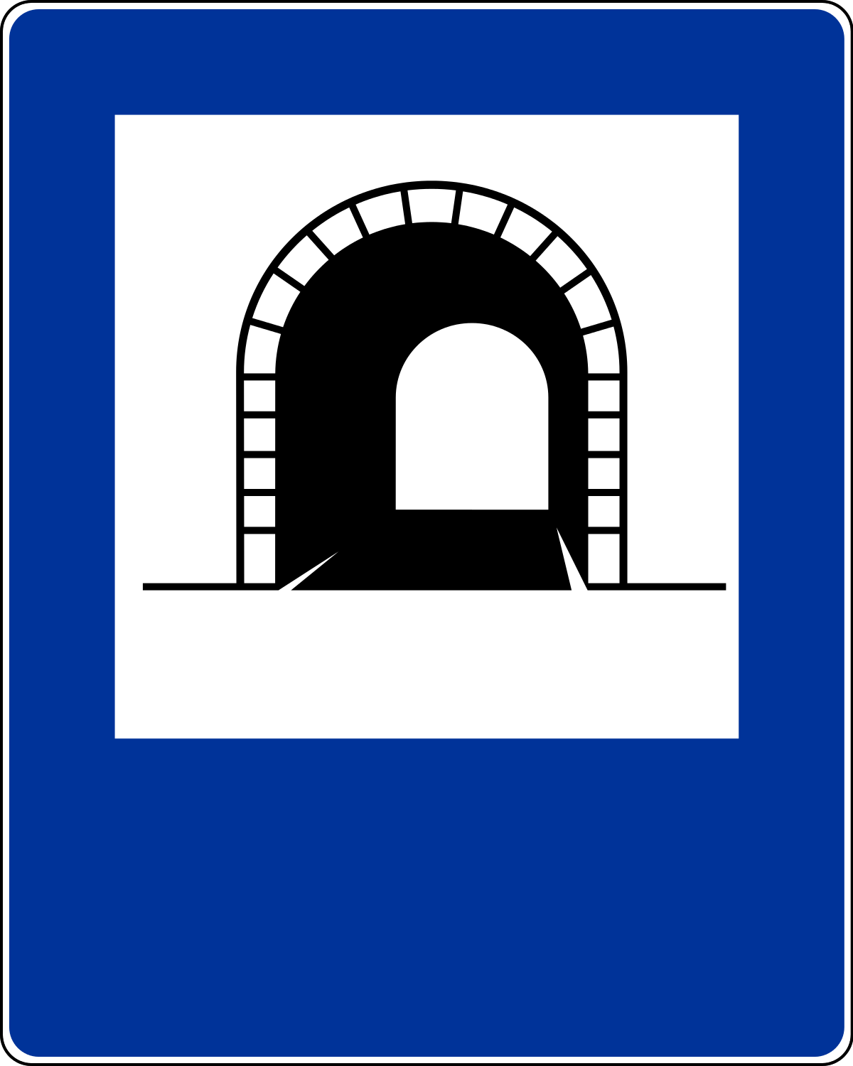 Znaki informacyjne - Tunel D-37