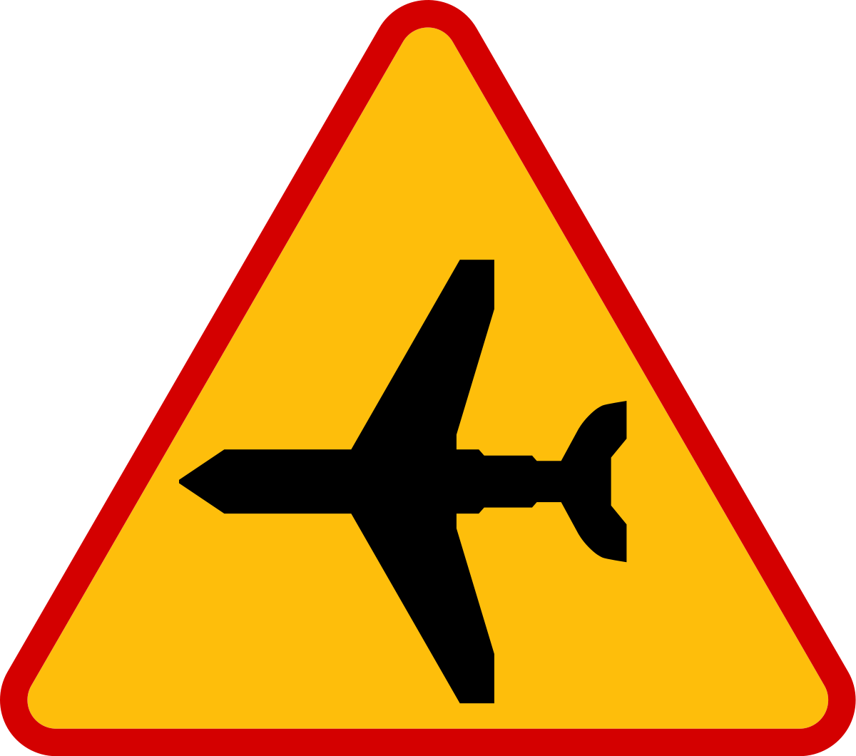 Znaki ostrzegawcze - Lotnisko A-26