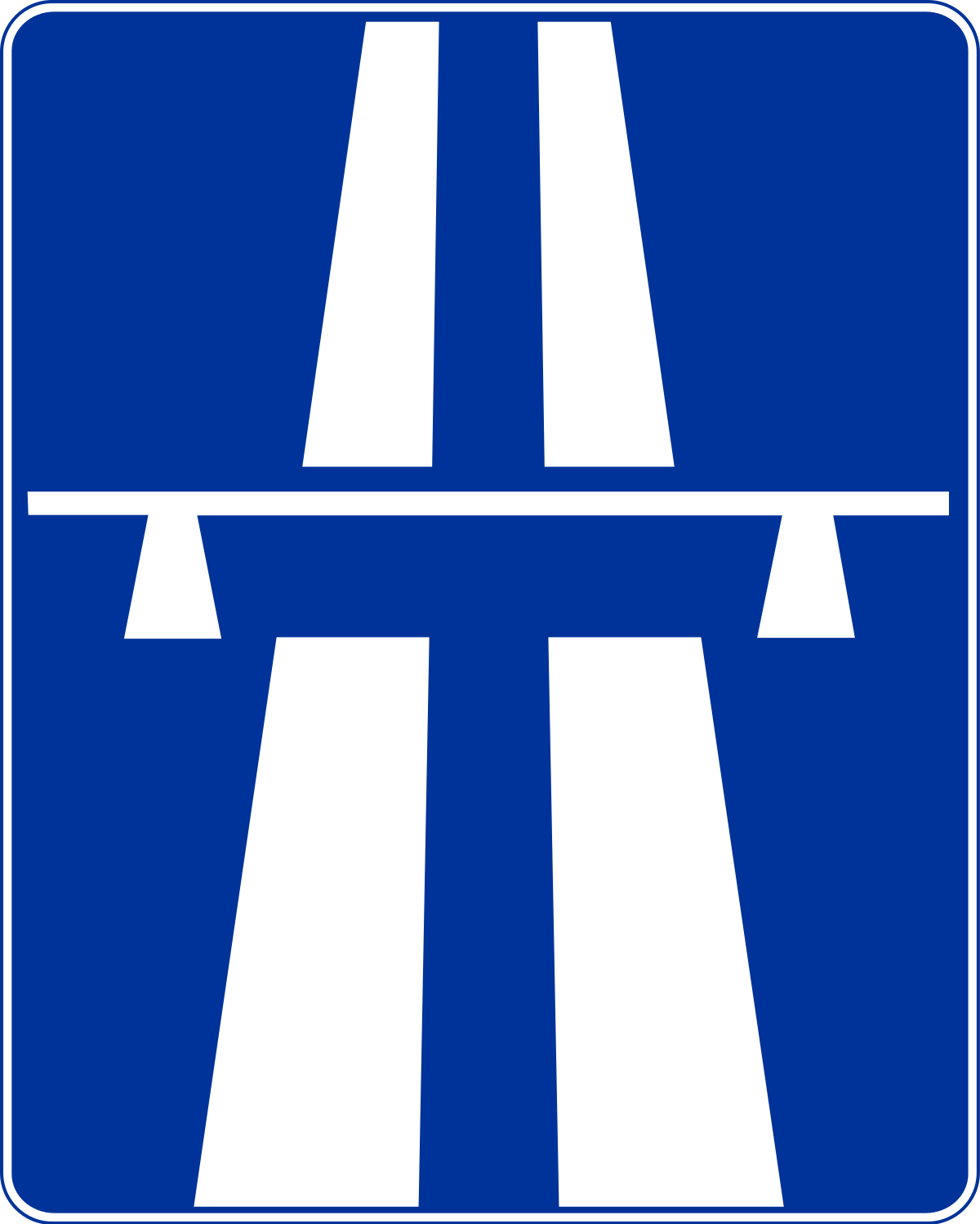 Znaki informacyjne - Autostrada D-9