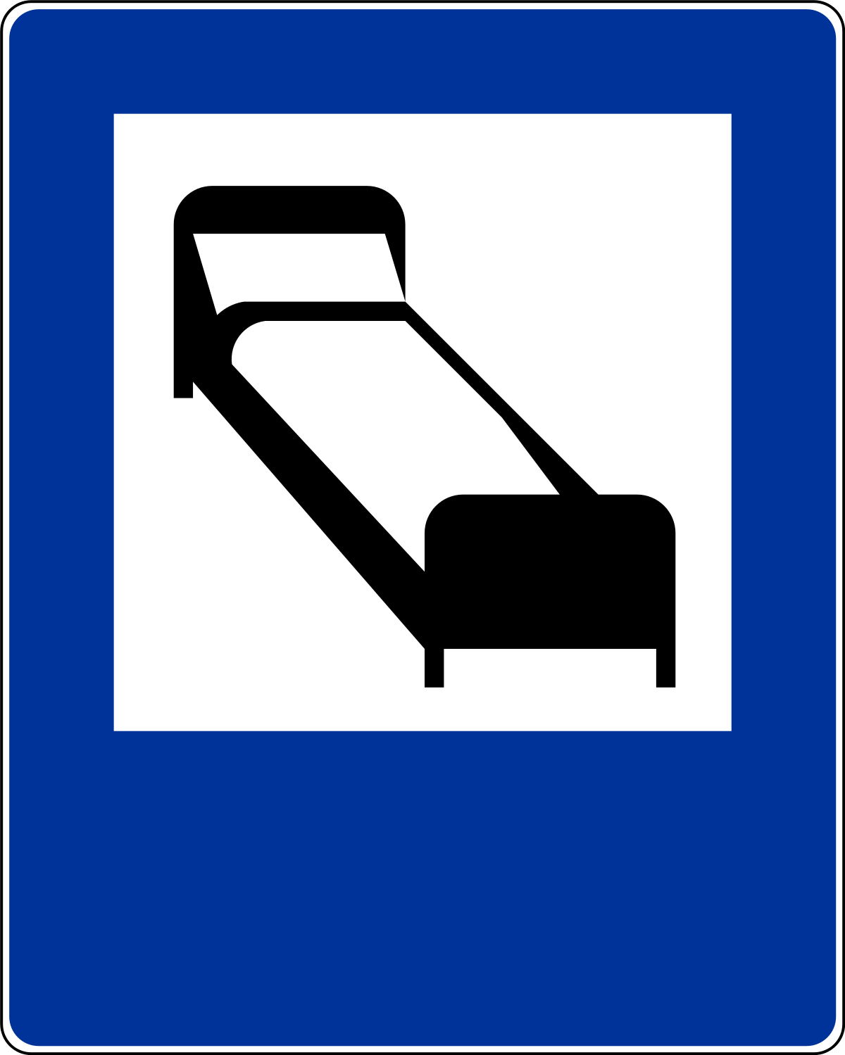 Znaki informacyjne - Hotel (motel) D-29