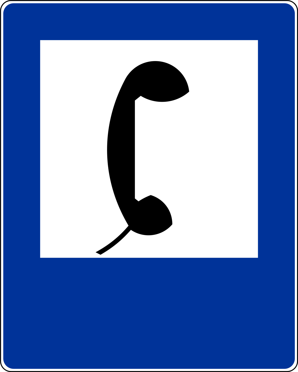 Znaki informacyjne - Telefon D-24