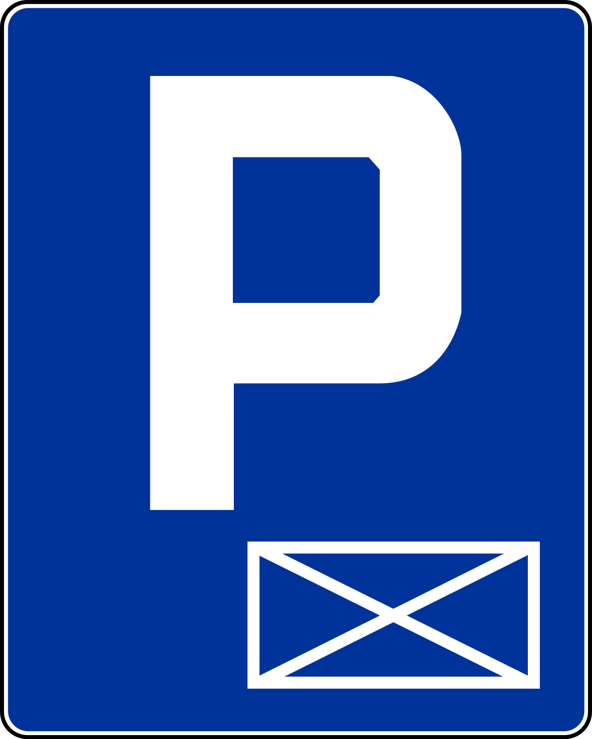 Znaki informacyjne - Parking - miejsce zastrzeżone D-18a